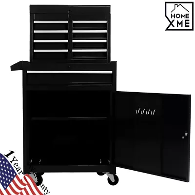 5-Drawer Rolling Tool Box Cart Detachable Tool Chest W/ 1 Adjustable Shelf • $169