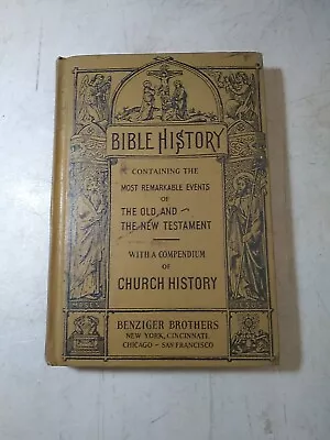 Vintage Bible History With Church History Catholic Version 1936 Published By... • $15