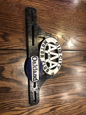 Oil City Aaa Oakland Cars Motor Club License Plate Topper • $150