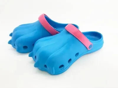 Monster Sandals BLUE Size 24-25cm 7-8inch KAWAII CUTE PRETTY JAPAN Slip-on • $59.98