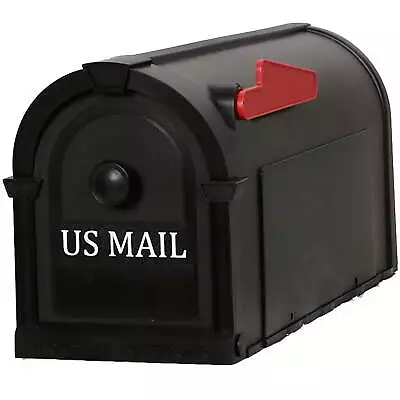 Durable Postal Pro Hampton Plastic Mailbox - Black • $19.74