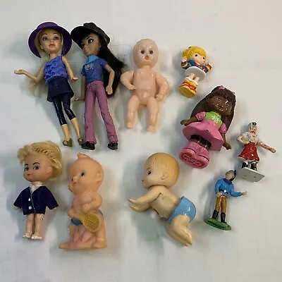 Lot Of 10 Small Dolls Vintage Babies Mcdonalds Wind Up Rainbow Brite • $20.25