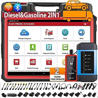 2024 PRO3S+ HD3 OBD2 HGV Truck Car Tractor Machinery Pro Diagnostic Scanner Tool • $2233.43