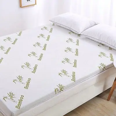 Quality Bamboo Memory Foam Mattress Topper Size Available Single Double King UK • £44.45