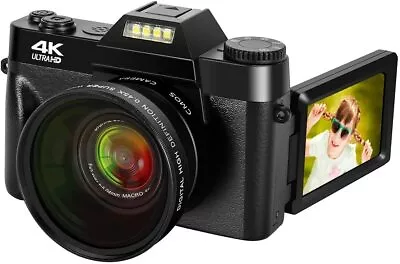 $99.95 • Buy Digital Camera 48MP 4k Camera Vlogging Camera For YouTube 30FPS With WI-FI 16X