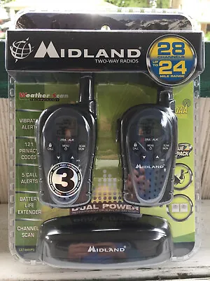 Midland LXT460VP3 28 Channels 2-Way Radios Walkie Talkies Up To 24 Miles G6 • $35