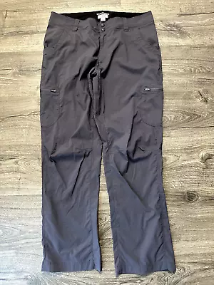 LL Bean Pants Womens 12 Vista Outdoor Hike Camp Fishing Cargo Performance Gray • $26.99