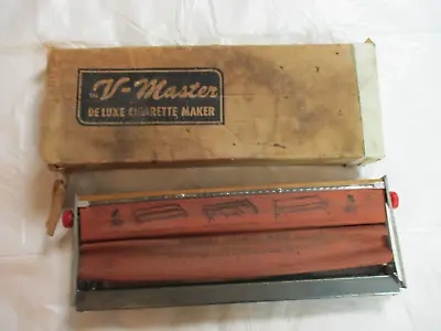 Vintage V-Master Deluxe Cigarette Maker Rolling Machine • $15