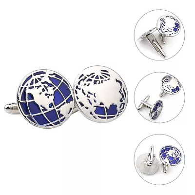  Cuff Buttons Map Cufflinks Papa Gifts European And American • £7.59