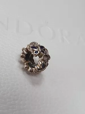 Genuine Pandora Pink & Blue Butterflies Spacer Charm Only Pre-owned • £12