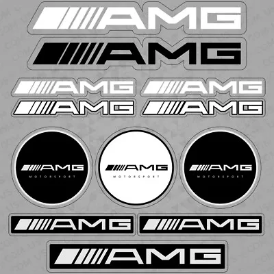 For Car Merceds AMG Motorsport Sticker Decal Stripes Logo Decoration 12 Pattern • $8.99