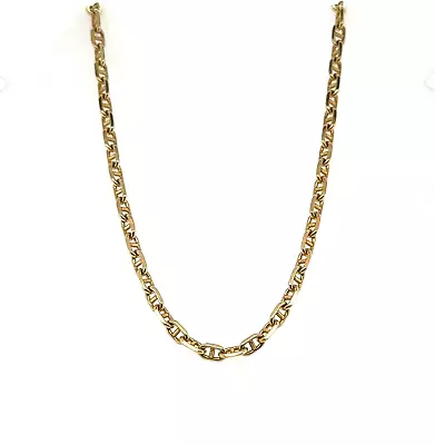 Vintage European Anchor/Mariner Chain Necklace Solid 585/14k Yellow Gold 15.2g • $1300