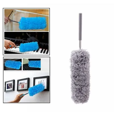 Extendable Cobweb Brush Washable Feather Duster Long Magic Telescopic Handle • £5.48