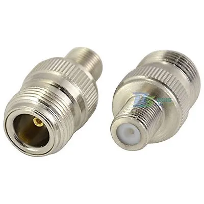 1 Pc F Type Female To N Female Straight TV Jack F/F RF Coaxial Adapter Connector • $7.46