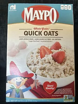 Maypo Whole Grain Quick Oats 18 Oz Box • $14
