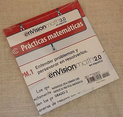 Envision Math 2016 Spanish Espanol Practice Poster Problem Grade 3 9780328869169 • $21.99