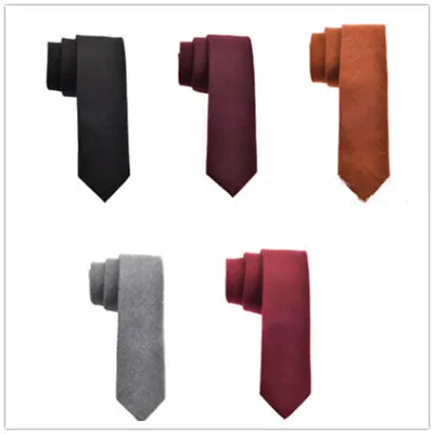 £6.23 • Buy Wool Tie Knit Knitted Tie Necktie Slim Skinny Woven Fashion Men's Plain Tie