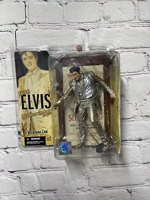 McFarlane Toys Elvis Presley 1956 The Year In Gold 4th Edition 2005 6  Figure • $45