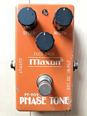 Vintage Rare Maxon PT-909 Phase Tone Guitar Effect Pedal Bass PT 909 LFO Analog • $99