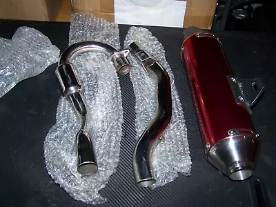 Motorcycle/scooter Muffler And Exhaust Pipes Full Assembly • $20