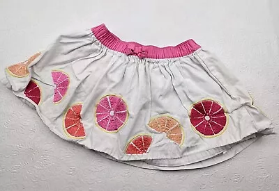 Gymboree 2016 Fruit Slices Toddler Girls Size 3T Lined Embroidered Skirt • $11.31