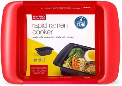 Rapid Ramen Cooker Microwave Ramen 3 Minutes BPA Free Dishwasher Safe Red • $9.24