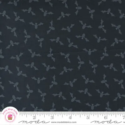 Moda TOO CUTE TO SPOOK 22423 11 Black BATS ME & MY SISTER Quilt Fabric HALLOWEEN • $6.15