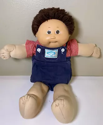 Cabbage Patch Kids Doll - CPK Overall Outfit - TOOTH - 1985 BROWN Hair Eyes • $31.77