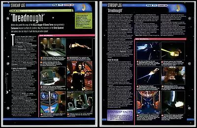 £1.49 • Buy Dreadnought - Voyager - Star Trek Fact File Page