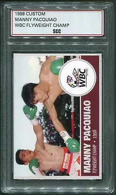 $22 • Buy Custom 1998 Manny Pacquiao WBC Flyweight Champ Boxing Card