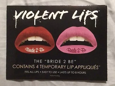 Violent Lips Bride 2 Be Temporary Lip Appliqués • $10.50