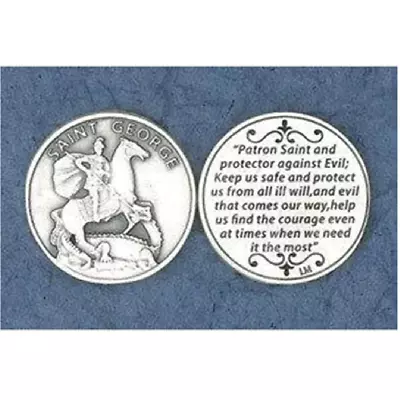 Saint George - Silver Toned Pocket Tokens • $4