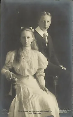 German Royalty RPPC 1517 Prince Joachim & Princess Victoria Luise Of Prussia • $10.16