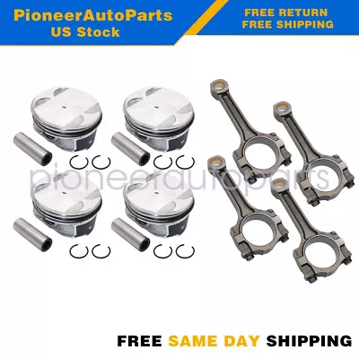 Pistons & Rings Connecting Rod Kit Fit For Buick Chevrolet GMC Saturn 2.4L • $140.50