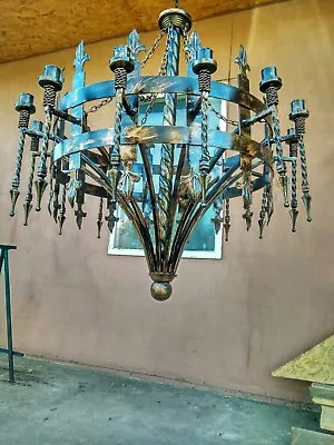 Chandelier Ceiling Sconce Wall Viking Lantern Medieval • $1440