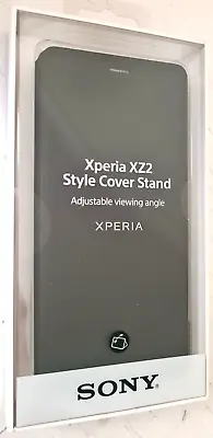 $27.95 • Buy Genuine Sony Xperia Xz2 Style Cover Stand Adjustable Viewing Angle Black Scsh40