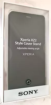 $27.95 • Buy Genuine Sony Xperia Xz2 Style Cover Stand Adjustable Viewing Angle Black Scsh40