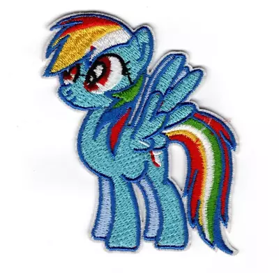 🌈 3  Hasbro MY LITTLE PONY Cartoon DASH Iron-on/Sewn-on PATCH! 🌈 • $3.99