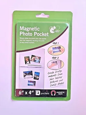 £3.25 • Buy Magnetic Photo Pockets 6  X 4  Photograph Picture Frames Holders Fridge Freezer