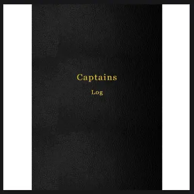 Captains Log Sailing Boating And Ships Log Book | Track Trips Weather And Mai... • £9.99