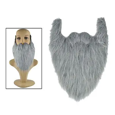 Long False Beard Costume Whisker Holiday Dress Up Fancy Dress Mustaches • £4.76