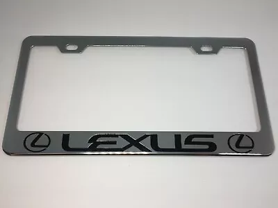 Lexus Mirror Chrome Stainless Steel License Plate Frame + Caps • $16.99