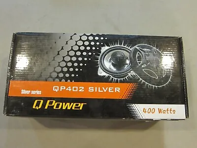 $35 • Buy NEW - Q POWER 4  Car Audio Speakers QP402 SILVER - FREE SHIPPING