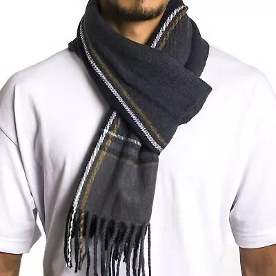 Alpine Swiss Mens Scarf Softer Than Cashmere Scarves Plaids Womens Winter Shawl • $14.99