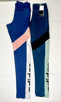 $18 • Buy Women’s ADIDAS Color Block Aeroready Leggings Yoga Pants  U Choose Size & Color 