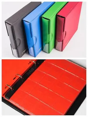 Coin Album Collection Holder Folder Binder 50p £1 £2 Storage Book Case 200E • £21.97