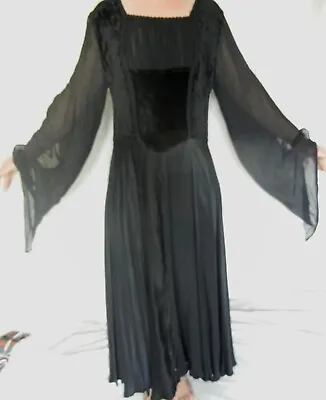 VTG Stevie Nicks Style Velvet And Satin Gown  • $55