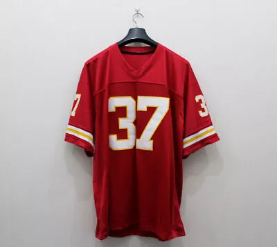 Throwback Joe Delaney #37 Football Jerseys Red All Sewn Custom Names S-6XL • $37