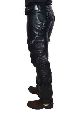 Leather Biker Military Army Cargo Pant Harley Davidson Sturdy Item  GTC 1 • $204.25