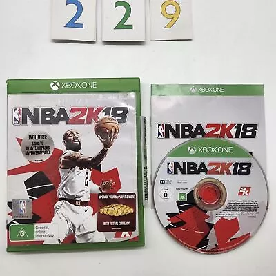 NBA 2K18 Xbox One Game + Manual Oz229 • $4.95